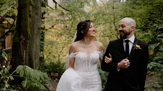Forest Elopement at Treehouse Point | Fall City, WA | Kayla & Ben