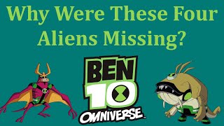 Why Were Jetray, Fasttrack, Chamalien, And Spitter Missing From Ben 10 Omniverse?