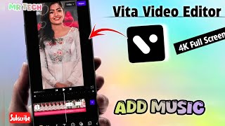How to Add Music to your Video Using the VITA Video Editor Application. screenshot 1