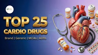 Top 25 Cardiovascular Drugs from the Top 200 List | Curated High-Yield PTCB Review