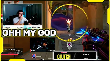 Tarik Reacts To NRG s0m 1v2 CLUTCH In VCT #valorant #valorantclips