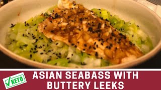 Keto Asian Seabass with Buttery Leeks | 15 minute meals | Low Carb