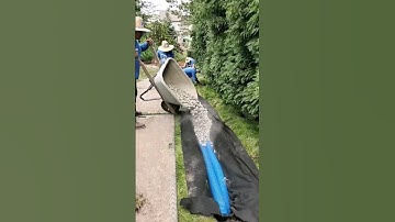 How to Build a French Drain that Lasts Forever in 50 seconds