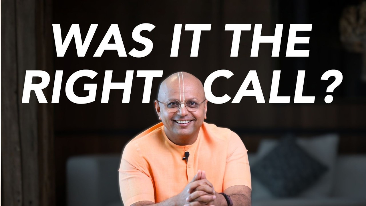 The Truth About Right And Wrong Decisions | Gaur Gopal Das