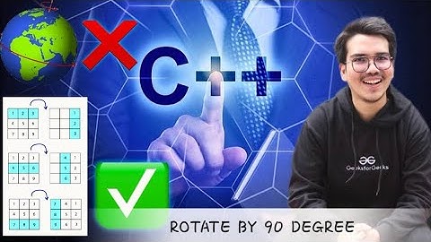 Rotate by 90 degree | Matrices | MEDIUM