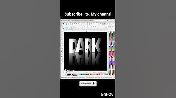Dark typography in coreldraw || 3d effect shadow in coreldraw || coreldraw tutorials for beginners