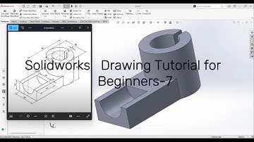Solidworks Drawing Tutorial for Beginners Exercise-7 || #Solidworks2023