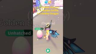 I hatched my Golden Egg in Adopt Me! #adoptme #roblox #shorts