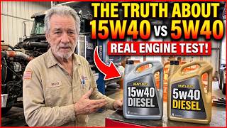 The TRUTH About 15w40 vs 5w40 Diesel Oil (Real Engine Test For Heavy-Duty Trucks!)