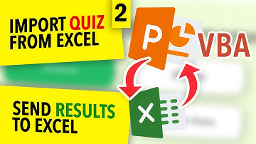 Connect EXCEL and PPT to Import Questions & Send Report Card [PowerPoint VBA Quiz Game Tutorial]