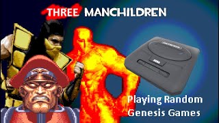 Three Manchildren Playing Random Genesis Games