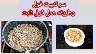 @سر طريقه تنبيت الفول وطريقه النابت