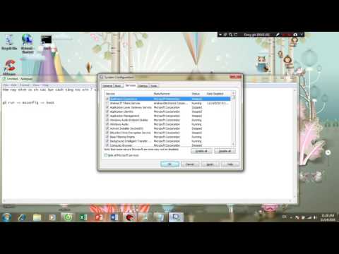 cách tăng tốc khởi động win 7 và tắt ứng dụng khởi động cùng win