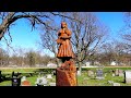 Backroads illinois real grave of dorothy of the wizard of oz  roger ebert statue