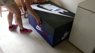 giant nike shoe box storage