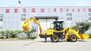 backhoe loader 360 degree rotary