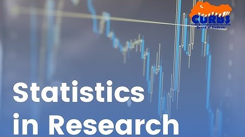 Statistics in Research Workshop