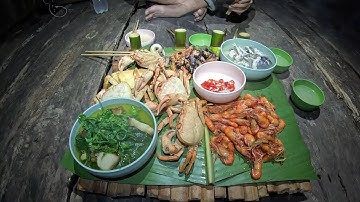 #806. Cua khổng lồ bò lổm ngổm nơi rừng sâu ít người đến, bữa tối tuyệt vời.