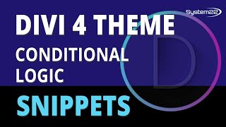 Divi 4 Conditional Logic 👍