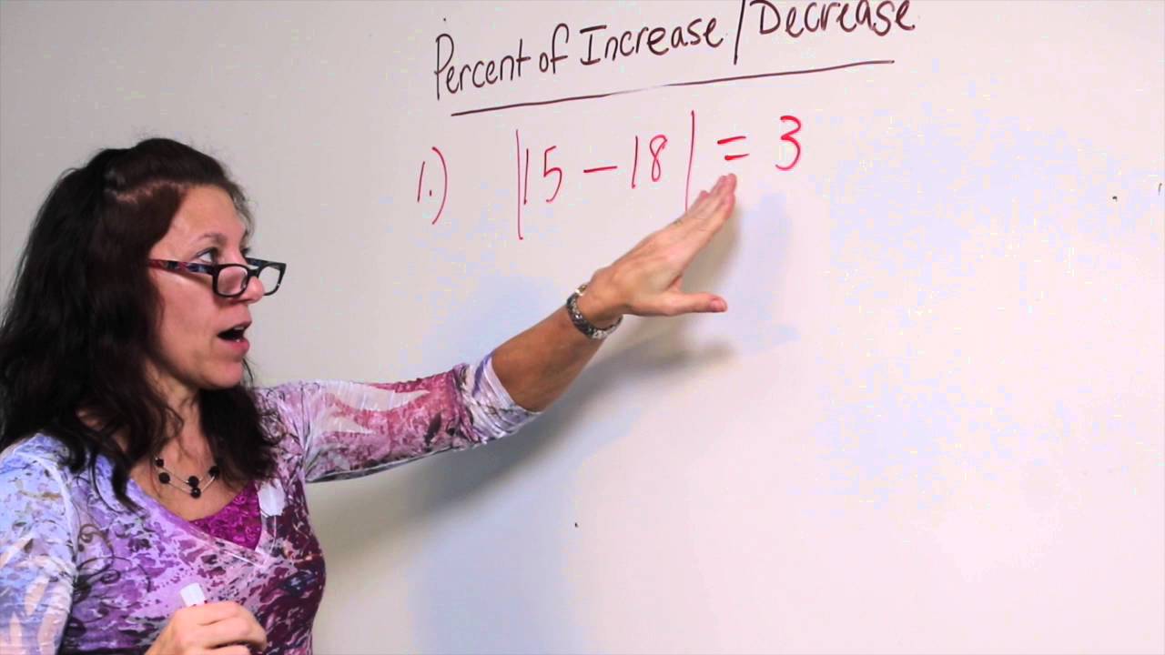 Percent Increase Decrease - YouTube