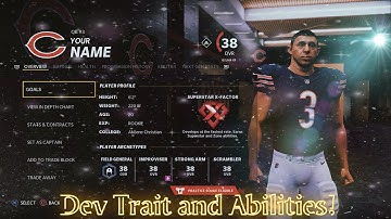 How To Give A Created Player Abilities And A Dev Trait In Madden 22 Franchise