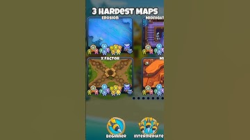 The 3 Hardest Maps in #BTD6 #Bloons #top3