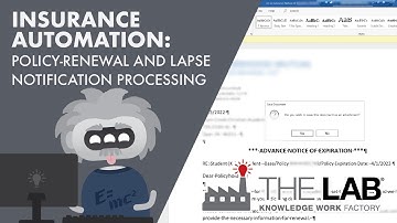 Policy-Renewal and Lapse Notification Processing: Insurance Brokerage Robotic Process Automation