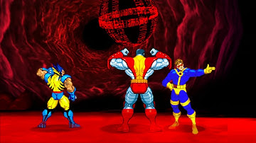 Marvel VS Capcom 2 - Wolverine/Colossus/Cyclops - Expert Difficulty Playthrough