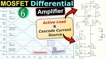 MOSFET Differential Amplifier 🌟 Active Load & Full Transistor Cascode Current Source 💡 Example 6
