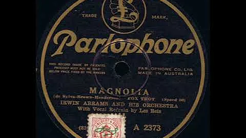 Magnolia : Irwin Abrams  Orchestra 1927