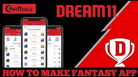 Make DREAM11 Clone App || Make Fantasy Cricket App Like Dream11 || make app like dream11 My11Circle