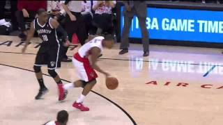 NBA, playoff 2014, Raptors vs. Nets, Round 1, Game 1, Move 40, Patrick Patterson, dunk