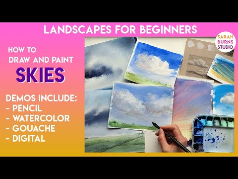 Draw & Paint WATER, In-depth Explanation with Watercolor, Gouache, Digital  paint demos, Sarah Burns