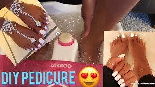 How To: DIY PEDICURE FOR SOFT FEET!! (White Toes AT HOME edition) screenshot 5