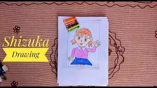 How To Draw Shizuka Minamoto Doraemon Character 静香 ドラえもん Step By Step