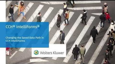 CCH® IntelliForms® - Changing the Saved Data Path in CCH IntelliForms