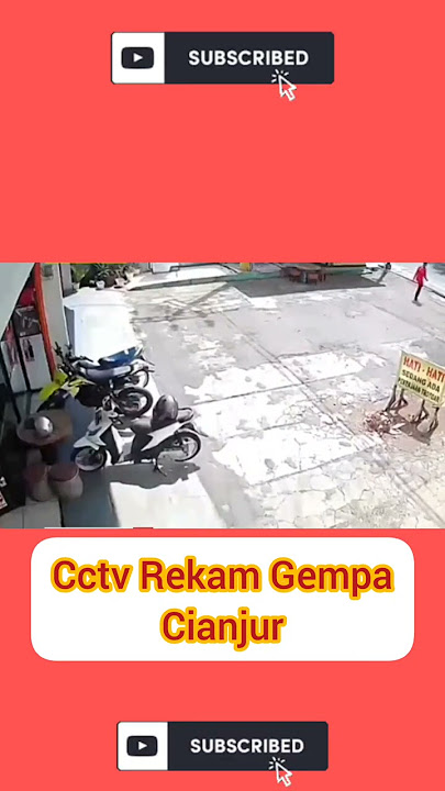 Cctv Rekam detik-detik Gempa Cianjur