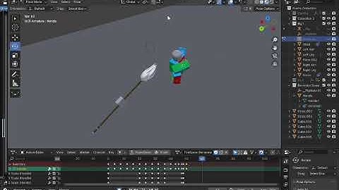 Benimaru Spear Throw Animation