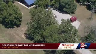 LIVE: Large search underway for missing hiker near Lake Jacomo