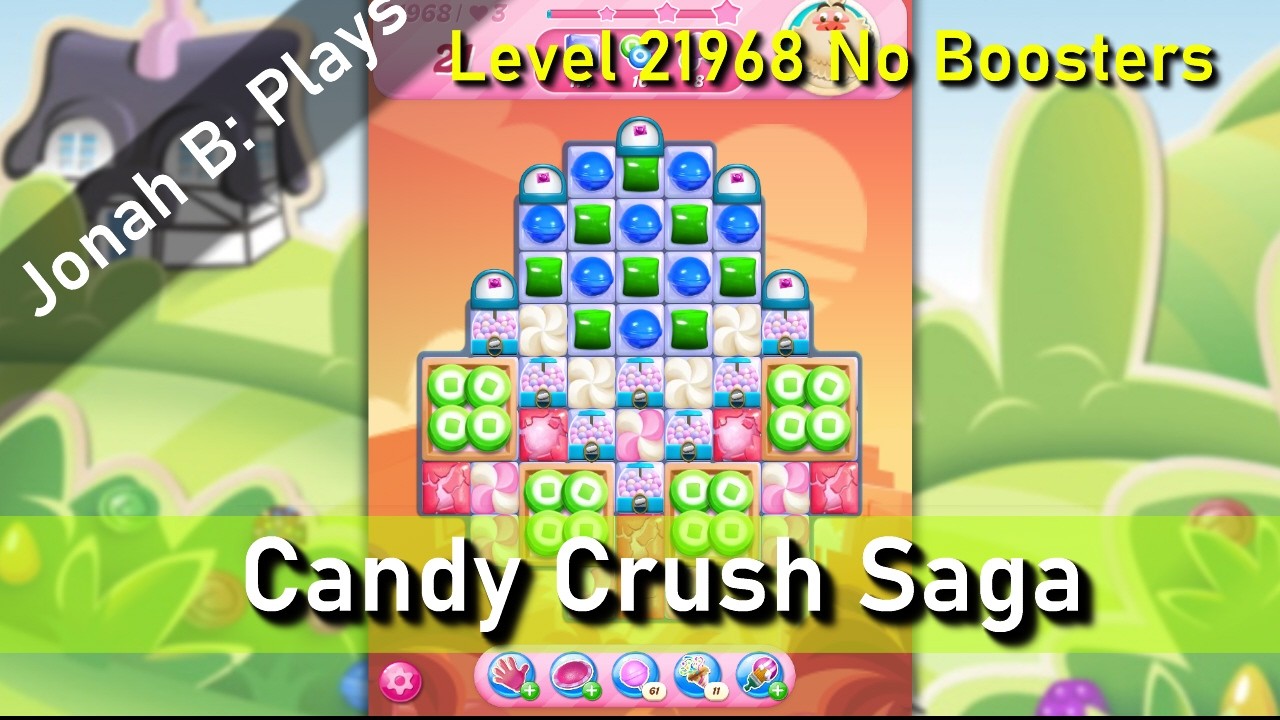 Candy Crush Saga Level 21968 No Boosters - YouTube