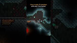 Terraria 20 Obsidians from ONLY 1 Lava Bucket