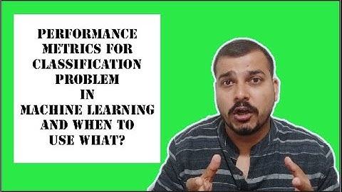 Tutorial 34- Performance Metrics For Classification Problem In Machine Learning- Part1