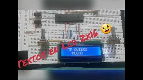 Texto en lcd 2x16 con Pic