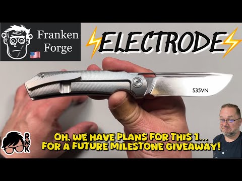 Unboxing a truly cool new knife by a new maker… Franken Forge Elctrode. This will be a 15K GAW