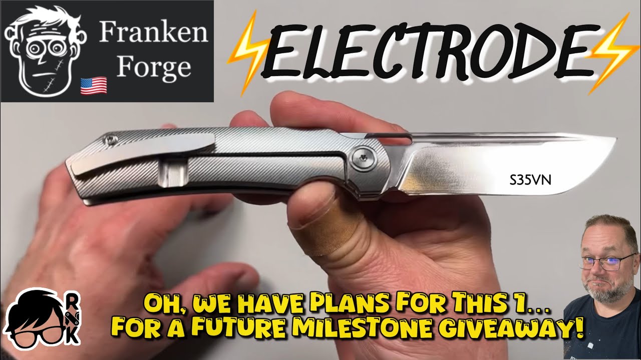 Unboxing a truly cool new knife by a new maker… Franken Forge Elctrode ...