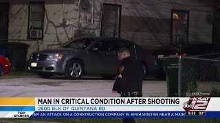 18-year-old in critical condition after being shot in backseat of car, police say