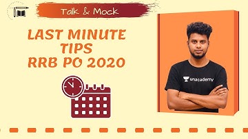 Last Minute Tips | RRB PO 2020 |Mr.Nareshkumar