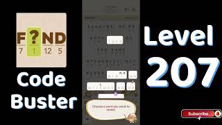 Code Busters Level 207 Walkthrough 🧩 | All Puzzle Solutions| Solutionguruji
