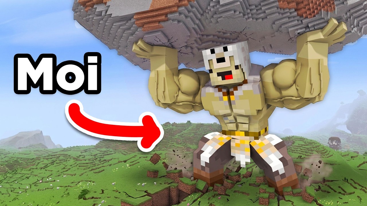 De NOOB à MUSCLÉ ULTIME sur Minecraft !