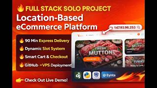 Full-Stack eCommerce Website with 90-Min Delivery | Django Project